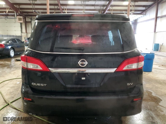 2013 Nissan Quest S with VIN JN8AE2KP8D9067950, listed as a Copart auction lot 88940045 with NaN miles and Salvage Title. Bid and sale history available at carsss.com. Image 6.