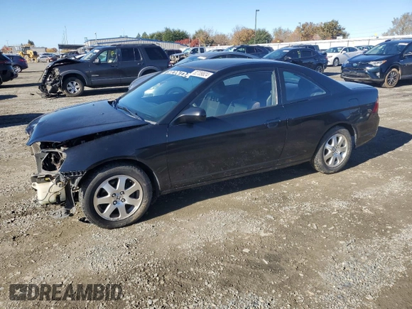 2003 Honda Civic LX with VIN 1HGEM21563L062913, listed as a Copart auction lot 82709824 with 243,989 mi miles and Salvage Title. Bid and sale history available at DreamBid. Image 1.