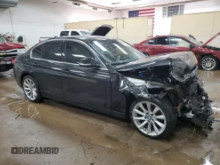 2017 BMW 3 Series 330i xDrive with VIN WBA8D9G3XHNU65814, listed as a Copart auction lot 87480984 with 60,195 mi miles and Salvage title. Bid and sale history available at DreamBid. Image 4.
