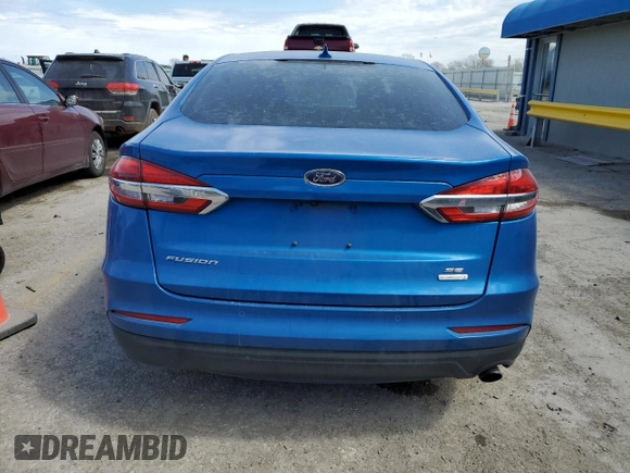 2019 Ford Fusion SE with VIN 3FA6P0HD3KR282706, listed as a Copart auction lot 50561495 with 123,162 mi miles and Salvage Title. Bid and sale history available at carsss.com. Image 6.