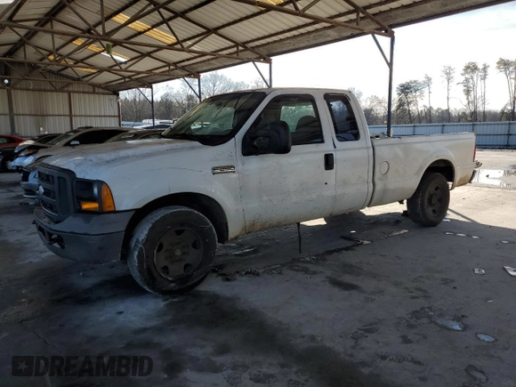 2005 Ford Super Duty F-250 XL with VIN 1FTSX20585EC22520, listed as a Copart auction lot 42855675 with 0 mi miles and Clean Title. Bid and sale history available at carsss.com. Image 1.