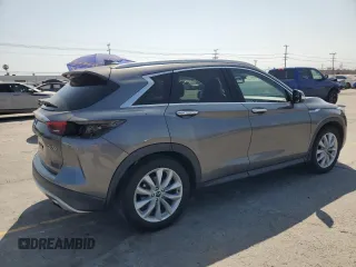 2019 Infiniti QX50 Essential with VIN 3PCAJ5M18KF127262, listed as a Copart auction lot 60551915 with 50,048 mi miles and Salvage title. Bid and sale history available at DreamBid. Image 3.