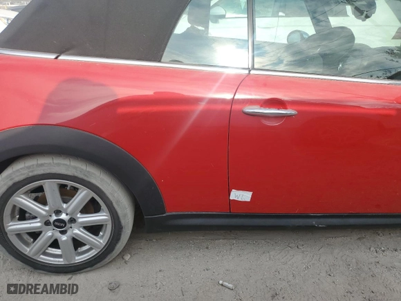 2011 MINI Cooper Convertible s with VIN WMWZP3C57BTX84235, listed as a Copart auction lot 76177014 with 52,947 mi miles and Non Repairable. Bid and sale history available at carsss.com. Image 12.