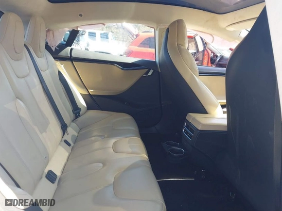 2017 Tesla Model S 100D with VIN 5YJSA1E23HF189813, listed as a IAAI auction lot 41767079 with 53,541 mi miles. Bid and sale history available at carsss.com. Image 8.