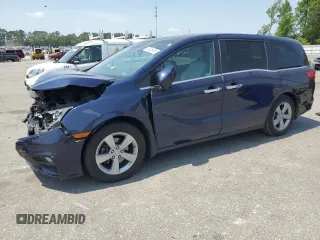 2020 Honda Odyssey EX-L z VIN 5FNRL6H76LB034209, wystawiony jako Copart lot #55025455 z przebiegiem 56 238 mil mil oraz Szkoda całkowita • Salvage title. Historia ofert i sprzedaży dostępna na DreamBid. Obrazek 1.