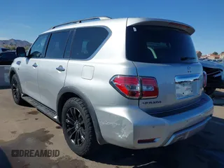 2018 Nissan Armada Platinum with VIN JN8AY2NF8J9331724, listed as a IAAI auction lot 41761151 with 64,975 mi miles. Bid and sale history available at carsss.com. Image 3.