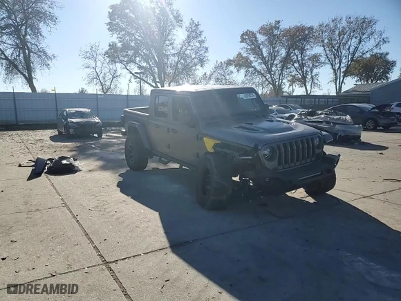 2021 Jeep Gladiator Rubicon with VIN 1C6JJTBM4ML594204, listed as a Copart auction lot 83998224 with 25,852 mi miles and Salvage Title. Bid and sale history available at carsss.com. Image 11.