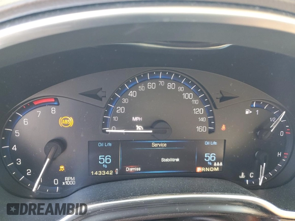 2015 Cadillac SRX Premium Collection with VIN 3GYFNGE38FS531756, listed as a Copart auction lot 47302885 with 143,342 mi miles and Salvage Title. Bid and sale history available at carsss.com. Image 9.