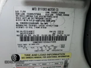 2005 Ford Freestyle SEL with VIN 1FMZK02125GA17495, listed as a Copart auction lot 50653945 with 145,899 mi miles and Salvage Title. Bid and sale history available at carsss.com. Image 13.