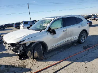 2022 Acura MDX w/Advance Package with VIN 5J8YE1H87NL047599, listed as a Copart auction lot 46149025 with 0 mi miles and Salvage Title. Bid and sale history available at carsss.com. Image 1.