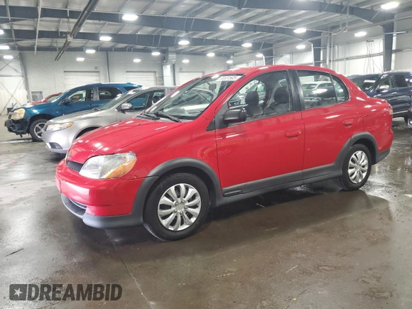 2001 Toyota ECHO with VIN JTDBT123210114144, listed as a Copart auction lot 58531505 with 90,923 mi miles and Salvage title. Bid and sale history available at DreamBid. Image 1.