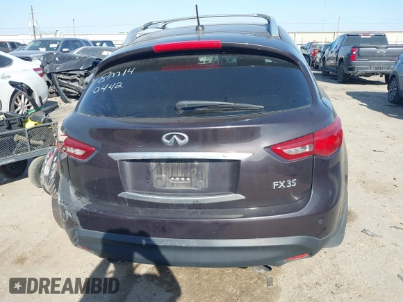 2011 Infiniti FX35 with VIN JN8AS1MW2BM140442, listed as a IAAI auction lot 41746340 with 207,569 mi miles. Bid and sale history available at carsss.com. Image 16.