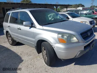 2005 Honda Pilot EX-L with VIN 5FNYF185X5B007358, listed as a IAAI auction lot 41857804 with 291,134 mi miles. Bid and sale history available at carsss.com. Image 1.