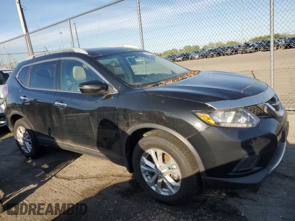 2016 Nissan Rogue SL with VIN 5N1AT2MV7GC913968, listed as a Copart auction lot 55061085 with 204,121 mi miles and Clean Title. Bid and sale history available at DreamBid. Image 4.