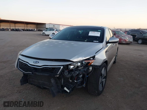 2012 Kia Optima Hybrid with VIN KNAGM4AD0C5016344, listed as a IAAI auction lot 41609544 with 149,986 mi miles. Bid and sale history available at carsss.com. Image 6.