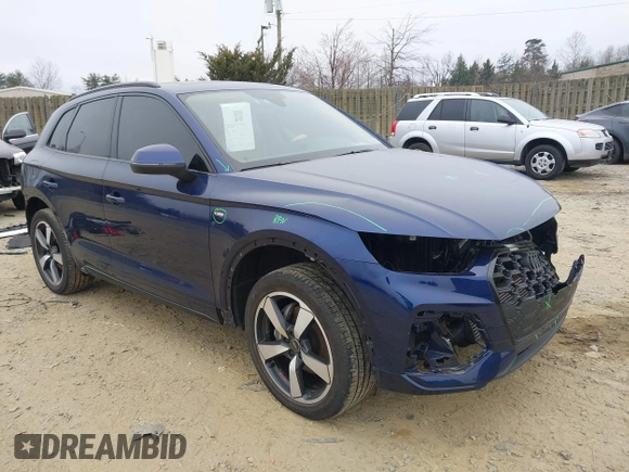 2023 Audi Q5 S line Premium Plus z VIN WA1EAAFY0P2150107, wystawiony jako IAAI lot #41784798 z przebiegiem 27 019 mil mil oraz . Historia ofert i sprzedaży dostępna na DreamBid. Obrazek 1.