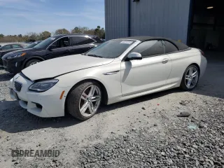 2017 BMW 6 Series 640i with VIN WBA6F1C5XHGT83449, listed as a Copart auction lot 45518724 with 57,701 mi miles and Salvage Title. Bid and sale history available at carsss.com. Image 1.