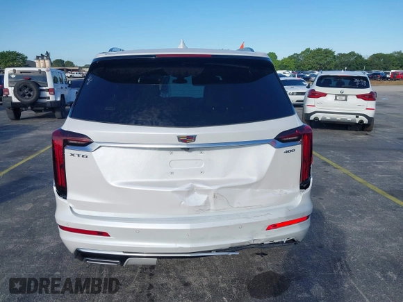 2025 Cadillac XT6 FWD Premium Luxury with VIN 1GYKPCRS9SZ122102, listed as a IAAI auction lot 41677275 with 4,227 mi miles. Bid and sale history available at carsss.com. Image 16.