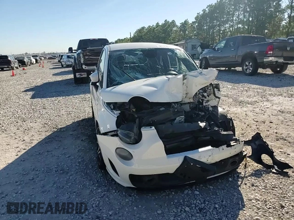 2015 FIAT 500 Turbo with VIN 3C3CFFHH4FT733516, listed as a Copart auction lot 81738334 with 0 mi miles and Salvage Title. Bid and sale history available at carsss.com. Image 13.