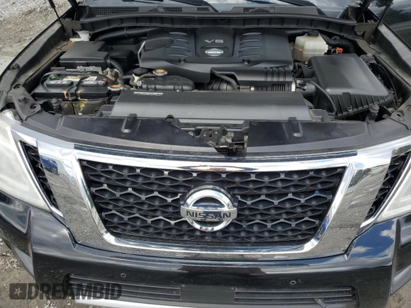 2017 Nissan Armada SV with VIN JN8AY2NC5H9506303, listed as a Copart auction lot 53320355 with 86,953 mi miles and Clean Title. Bid and sale history available at carsss.com. Image 12.