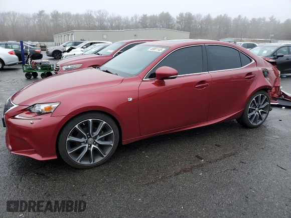 2015 Lexus IS 250 with VIN JTHCF1D29F5028435, listed as a Copart auction lot 46881145 with 74,085 mi miles and Salvage Title. Bid and sale history available at DreamBid. Image 1.
