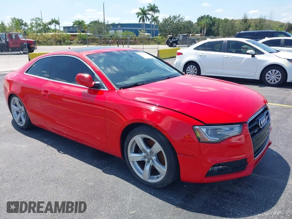 2016 Audi A5 Premium with VIN WAUD2AFR6GA011402, listed as a IAAI auction lot 42229968 with 63,365 mi miles and . Bid and sale history available at DreamBid. Image 1.