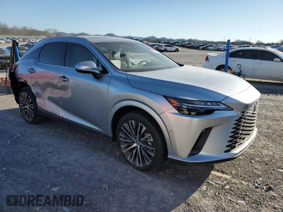 2025 Lexus RX 350h with VIN 2T2BBMCA2SC070683, listed as a Copart auction lot 49420725 with 2,218 mi miles and Salvage title. Bid and sale history available at DreamBid. Image 4.