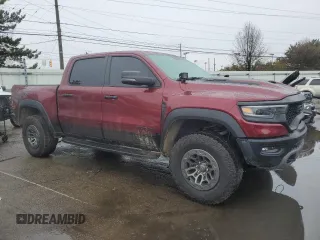 2024 Ram 1500 TRX with VIN 1C6SRFU9XRN215340, listed as a Copart auction lot 42244625 with 5,855 mi miles and Salvage Title. Bid and sale history available at carsss.com. Image 4.