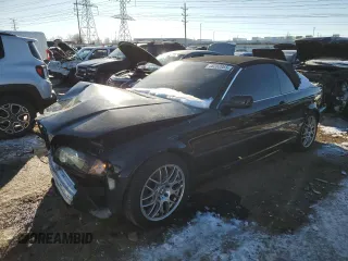 2002 BMW 3 Series 325Ci with VIN WBABS33432JY42568, listed as a Copart auction lot 46232065 with 91,310 mi miles and Salvage Title. Bid and sale history available at carsss.com. Image 1.