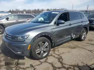 2019 Volkswagen Tiguan SEL Premium with VIN 3VV4B7AX7KM017038, listed as a Copart auction lot 45225445 with 70,500 mi miles and Salvage Title. Bid and sale history available at DreamBid. Image 1.