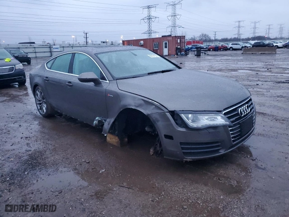 2012 Audi A7 3.0 Premium Plus with VIN WAUYGAFC5CN142077, listed as a Copart auction lot 86194124 with 100,050 mi miles and Salvage Title. Bid and sale history available at carsss.com. Image 4.