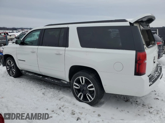 2018 Chevrolet Suburban Premier z VIN 1GNSKJKC0JR166765, wystawiony jako Copart lot #43997605 z przebiegiem 112 786 mil mil oraz Czysty tytuł • Clean title. Historia ofert i sprzedaży dostępna na DreamBid. Obrazek 2.