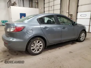 2013 Mazda 3 i Grand Touring with VIN JM1BL1W70D1758785, listed as a Copart auction lot 47968525 with 129,485 mi miles and Salvage Title. Bid and sale history available at carsss.com. Image 3.