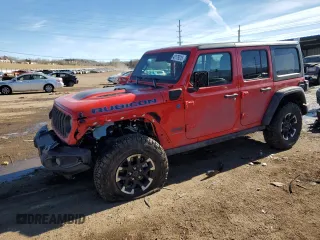 2024 Jeep Wrangler Rubicon with VIN 1C4RJXR67RW162433, listed as a Copart auction lot 42179315 with 2,877 mi miles and Salvage Title. Bid and sale history available at DreamBid. Image 1.