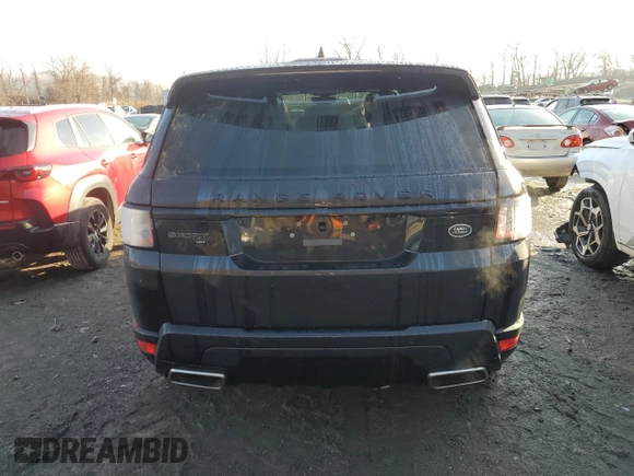 2021 Land Rover Range Rover Sport HST with VIN SALWS2RU0MA774280, listed as a Copart auction lot 84908794 with 19,554 mi miles and Salvage Title. Bid and sale history available at carsss.com. Image 6.