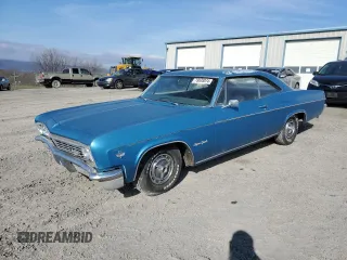 1966 Chevrolet Impala with VIN 168376A109409, listed as a Copart auction lot 79838074 with 34,130 mi miles and Clean title. Bid and sale history available at DreamBid. Image 1.