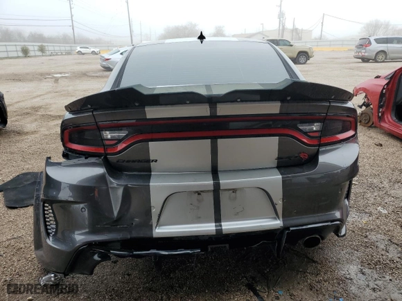 2021 Dodge Charger Scat Pack Widebody with VIN 2C3CDXGJ9MH633949, listed as a Copart auction lot 45138345 with 37,952 mi miles and Clean Title. Bid and sale history available at carsss.com. Image 6.