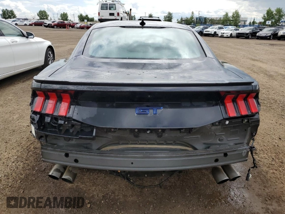 2024 Ford Mustang GT with VIN 1FA6P8CF3R5432009, listed as a Copart auction lot 62908115 with 22,552 mi miles and Salvage title. Bid and sale history available at DreamBid. Image 6.