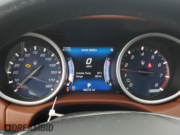2017 Maserati Ghibli S Q4 z VIN ZAM57RTA4H1248389, wystawiony jako Copart lot #85218514 z przebiegiem 68 272 mil mil oraz Szkody całkowita. Historia ofert i sprzedaży dostępna na DreamBid. Obrazek 9.