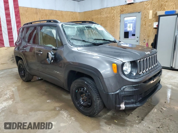 2017 Jeep Renegade Sport with VIN ZACCJBABXHPG61076, listed as a Copart auction lot 48559045 with Not Provided miles and Clean Title. Bid and sale history available at carsss.com. Image 4.