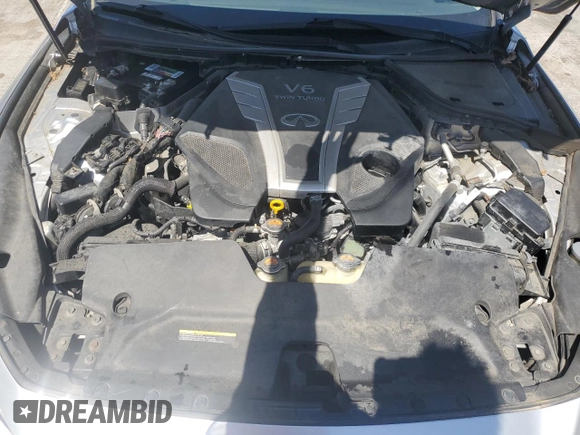 2017 Infiniti Q50 3.0t Premium with VIN JN1EV7AR0HM840588, listed as a Copart auction lot 53259745 with 107,886 mi miles and Salvage Title. Bid and sale history available at carsss.com. Image 11.