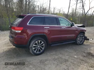 2018 Jeep Grand Cherokee Limited with VIN 1C4RJFBG8JC231407, listed as a Copart auction lot 53949375 with 27,335 mi miles and Salvage Title. Bid and sale history available at carsss.com. Image 3.