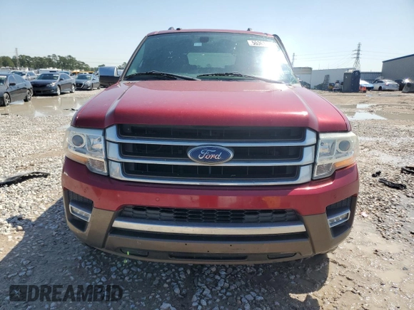 2015 Ford Expedition XLT with VIN 1FMJU1HT6FEF43020, listed as a Copart auction lot 50363135 with 133,608 mi miles and Salvage title. Bid and sale history available at DreamBid. Image 5.