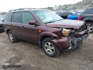 2007 Honda Pilot EX-L with VIN 2HKYF18547H540634, listed as a IAAI auction lot 41794248 with 162,983 mi miles. Bid and sale history available at carsss.com. Image 1.