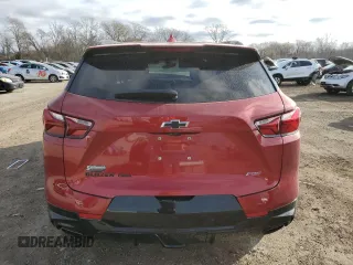 2021 Chevrolet Blazer RS with VIN 3GNKBKRS8MS554301, listed as a Copart auction lot 51752175 with 60,475 mi miles and Salvage title. Bid and sale history available at DreamBid. Image 6.