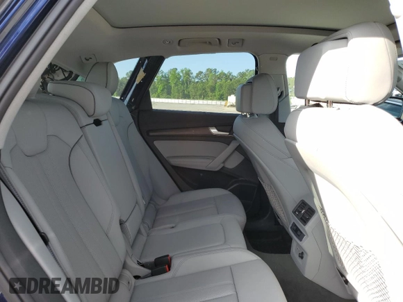 2024 Audi Q5 S line Premium Plus with VIN WA1EAAFY7R2088014, listed as a Copart auction lot 57325045 with 5,231 mi miles and Salvage title. Bid and sale history available at DreamBid. Image 11.