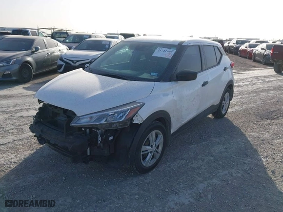 2021 Nissan Kicks S with VIN 3N1CP5BV4ML545032, listed as a IAAI auction lot 41722907 with 58,299 mi miles. Bid and sale history available at carsss.com. Image 2.