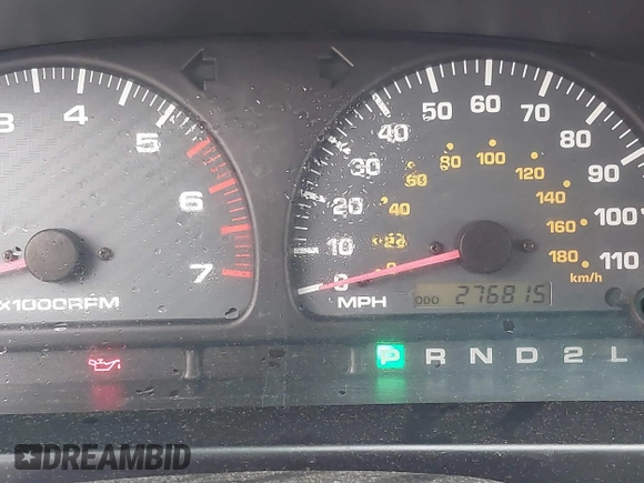 2000 Toyota 4Runner SR5 with VIN JT3GN86RXY0140450, listed as a IAAI auction lot 41374941 with 276,815 mi miles and . Bid and sale history available at DreamBid. Image 7.