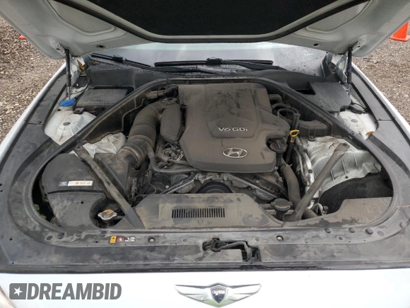 2015 Hyundai Genesis 3.8L with VIN KMHGN4JEXFU061998, listed as a Copart auction lot 57831524 with 82,310 mi miles and Clean Title. Bid and sale history available at carsss.com. Image 11.