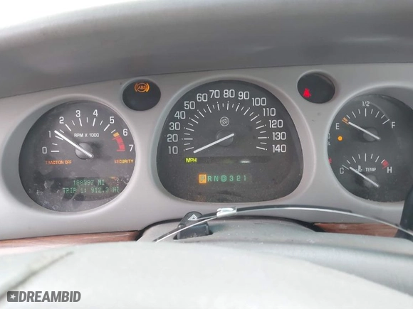 2002 Buick LeSabre Custom with VIN 1G4HP54K624132582, listed as a IAAI auction lot 41660070 with 188397 miles. Bid and sale history available at carsss.com. Image 7.